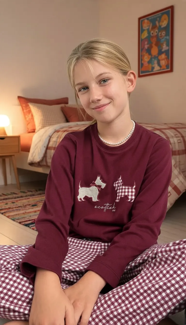 MPY INTERLOCK BRUSHED VALENTINA A2 / PYJAMA GIRLS